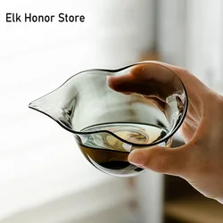 180ml Creative Glass Justice Cup Thickened High Temperature Resistant Fair Cup Divide Tea Chahai Kung Fu Tea Pitcher Accessories