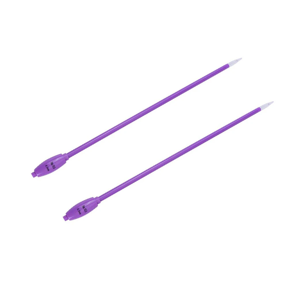 

6 .5mm Metal Crochet Hooks Shine Diy Flexible Cable Knitting Needle Accessories Equipment Large Plastic
