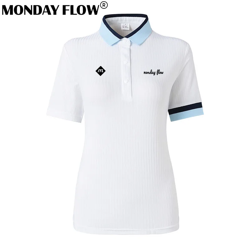 

Одежда для гольфа, женская рубашка для гольфа, повседневная быстросохнущая, дышащая, эластичная летняя женская рубашка для гольфа с коротким рукавом, спортивная одежда на открытом воздухе