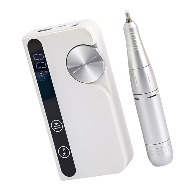 40JD Elektryczne wiertło do paznokci z wiertarkami paznokci Regulowana prędkość polerowania paznokci 45000RPM Manicure Tool