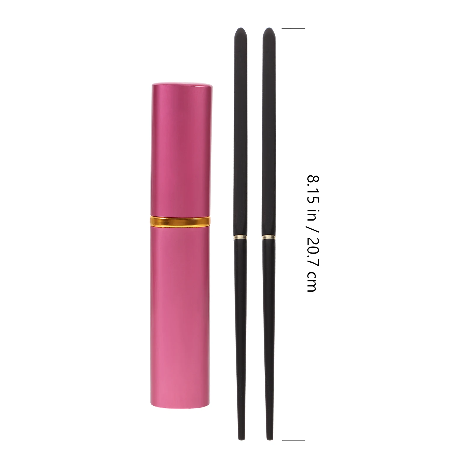 

Portable Ebony Foldable Chopsticks Travel Wooden Chopsticks With Aluminum Case Lightweight Easy Carry