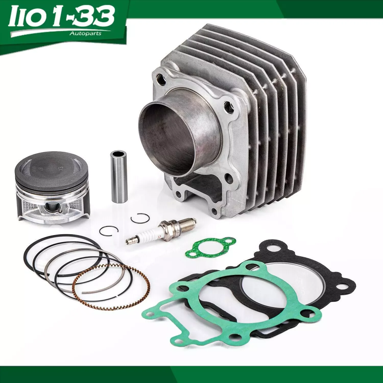 

1set Cylinder Jug Top End Piston Gaskets Kit For Kawasaki Bayou 250 KLF250A 03-11 11005-1965 13001-1663 11061-1104 13008-1209