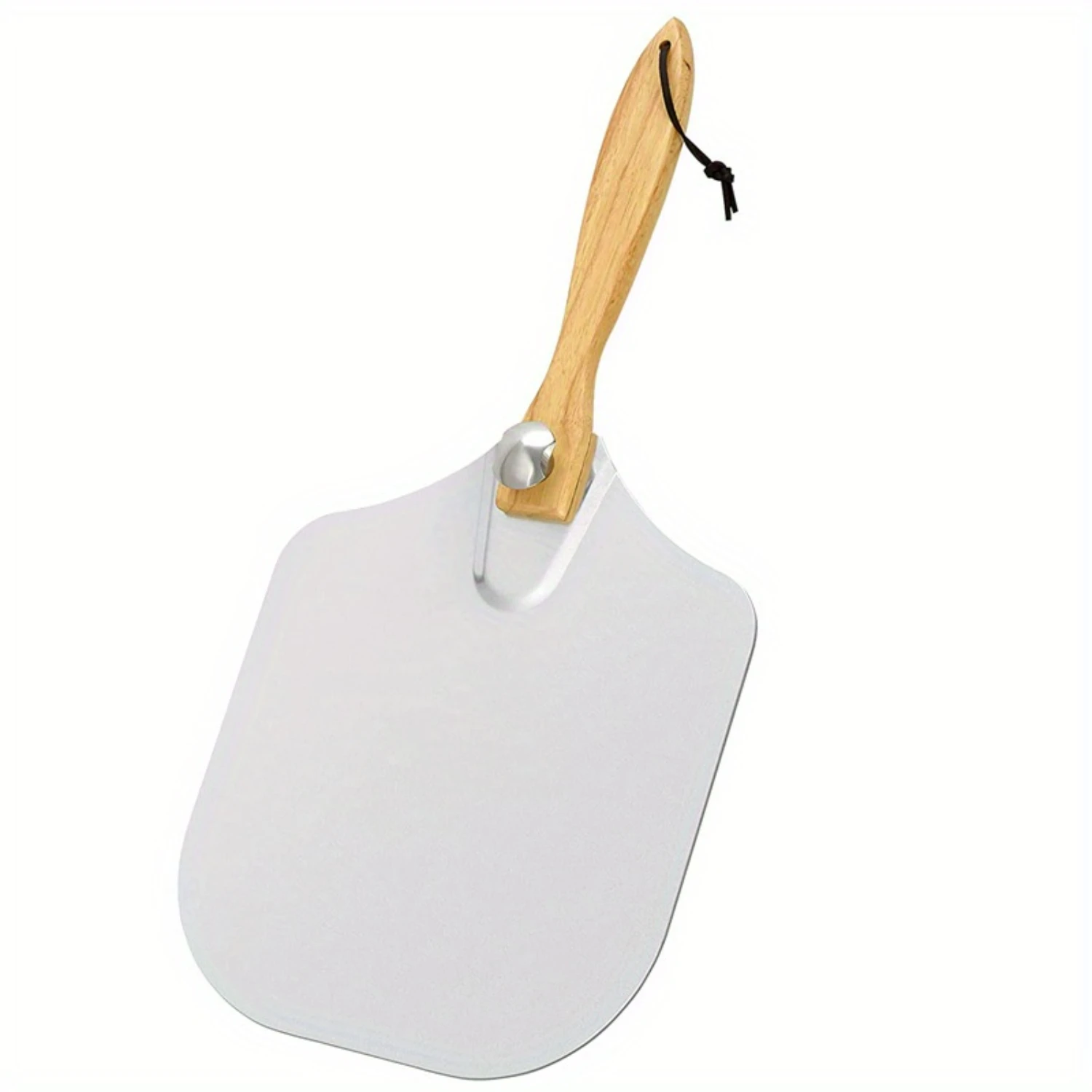 1pc Foldable Wooden Handle Aluminum Metal Pizza Paddle Peel Baking Homemade Pizza Bread BBQ Accessories