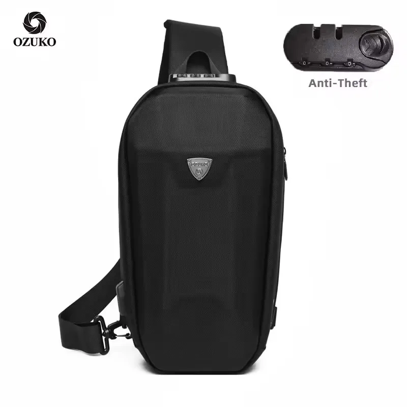 Bolso de pecho de hombro universitario de gran capacidad para hombres, bolsa de viaje para acampar, impermeable para computadora portátil, EVA, deportes al aire libre, nuevo diseño