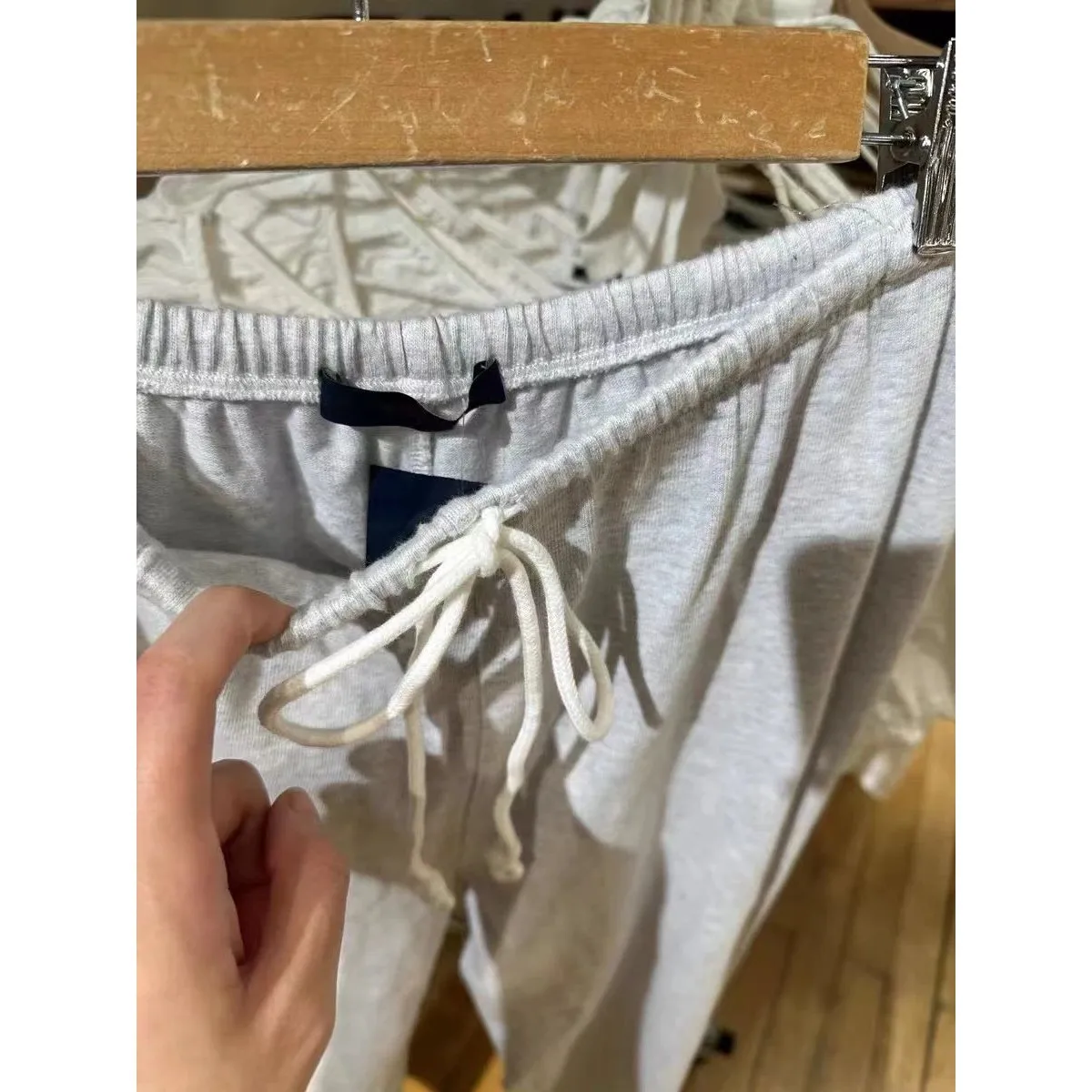 ارتفاع الخصر Dstring عارضة Sweatpants Sweatpants الخريف Faionable فضفاضة تناسب المرأة السراويل مريحة تنفس المواد