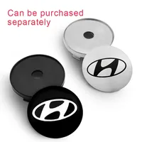 4Pcs 56mm 60mm Car Wheel Center Hub Cap For Hyundai i10 i20 i30 NLine Sonata Tucson Azera Elantra Rim Cover Stickers Accessories