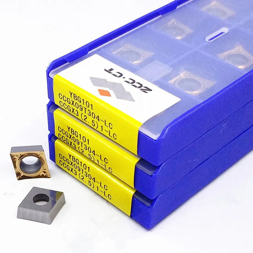 CCGX09T304-LC YBG101 / CCGX09T304-LH YD201 CCGX09T304 CCGX32.51 ZCC.CT CNC carbide inserts 10pcs/box