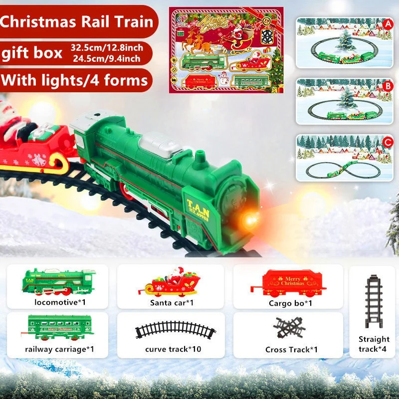 Prezenty świąteczne, zabawki - pociągi świąteczne na szynach