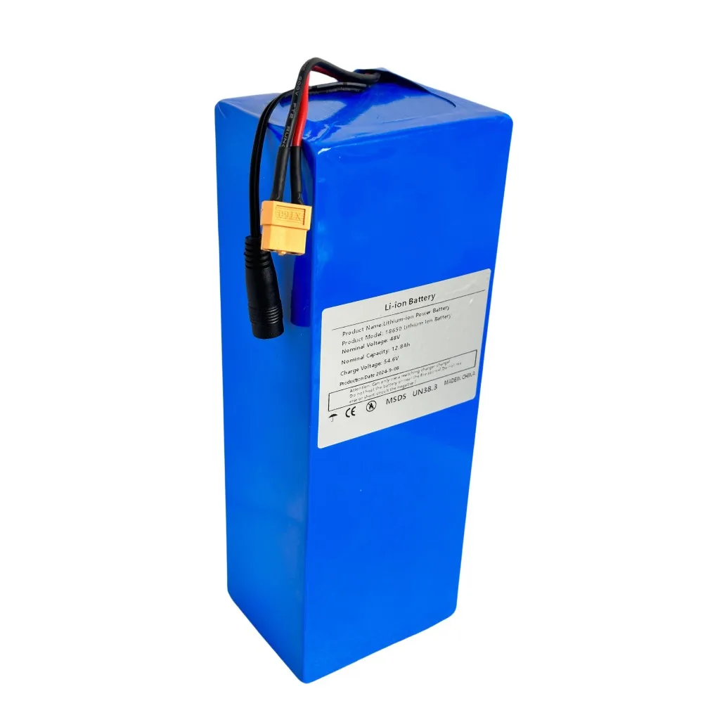 LEFEIYI48V/54.6v 12.8ah 18650 13S4Ptrings Li-ion Battery with BMS Protection XT60 XT90 T Plug