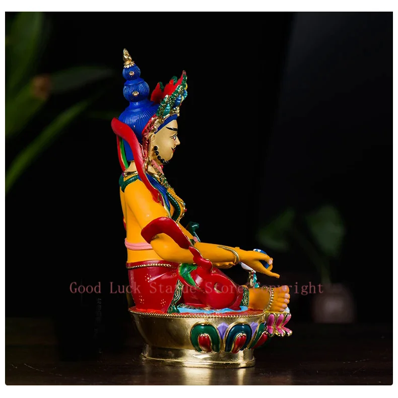 Statue de bouddha en couleur de haute qualité, Talisman efficace, jaune, jambala, pour la sécurité de la famille et la chance