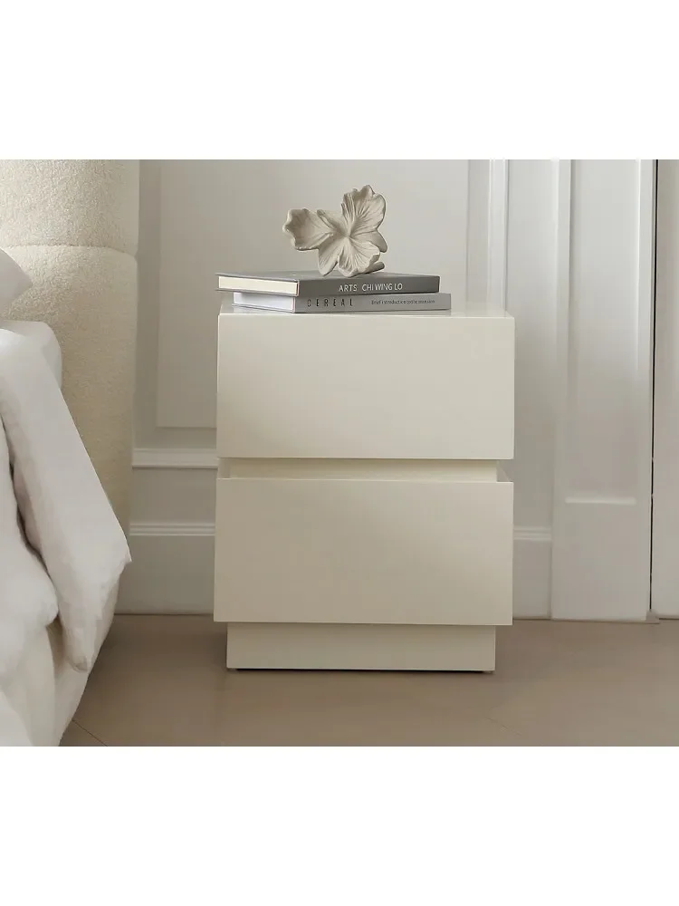 

b22 Modern Simple Storage Cabinet Light French Cream Wind Bedroom Bedside Table