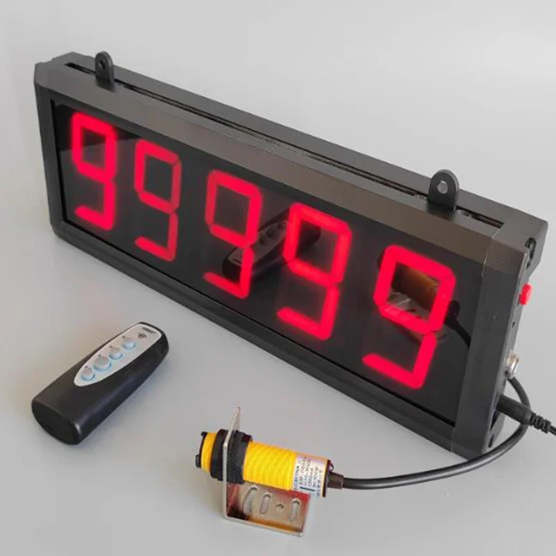 

LED Induction Counter Infrared Large Screen Electronic Digital Display Assembly Line Production Counting with Remote Control