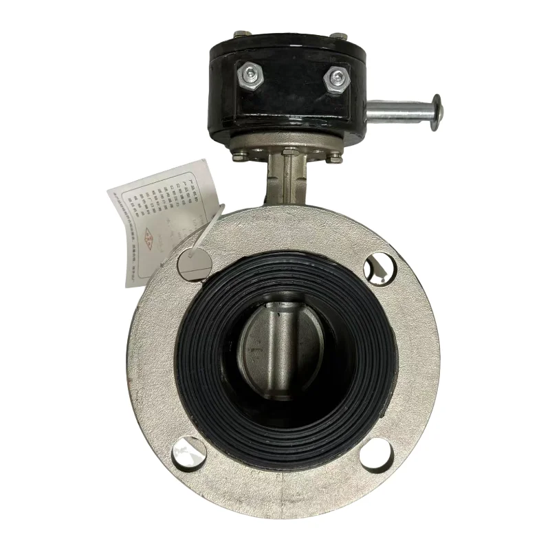 DN150 Customized Stainless Steel Flanged Butterfly Valve