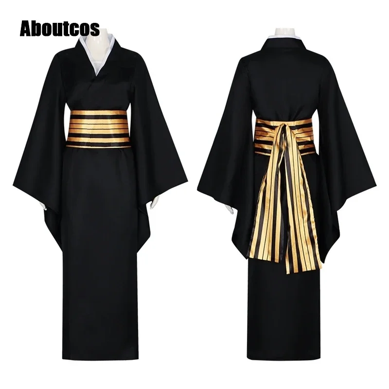 Aboutcos Demon Slayer Nakime Anime Cosplay Costume Kimetsu no Yaiba Kimono Man Woman Halloween Suit