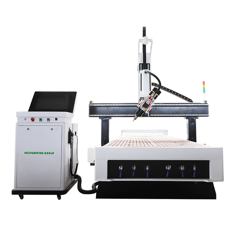 Roteador automatizado CNC de madeira Atc central CNC para carpintaria para corte de madeira compensada Mdf