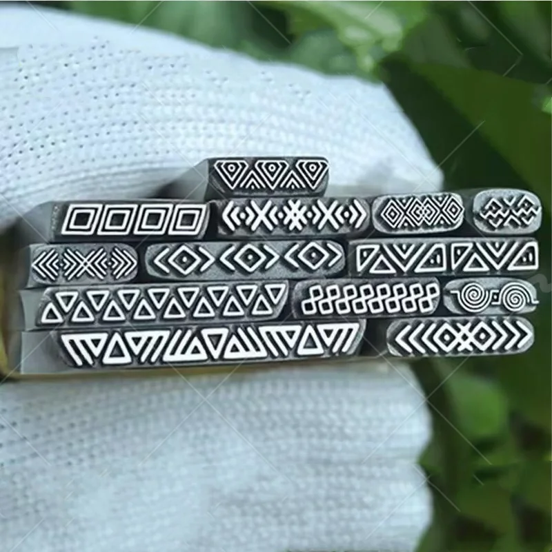 Jewelry Seals, “Hui” Character Pattern Steel Stamps, Gold and Silver Bracelets and Rings, Chiseling Molds, and Gold-Beating Tool
