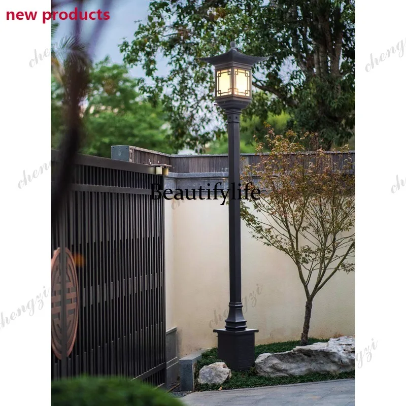 D1089 Outdoor retro villa high pole antique bed and breakfast lights garden  courtyard real estate scenic landscape street light