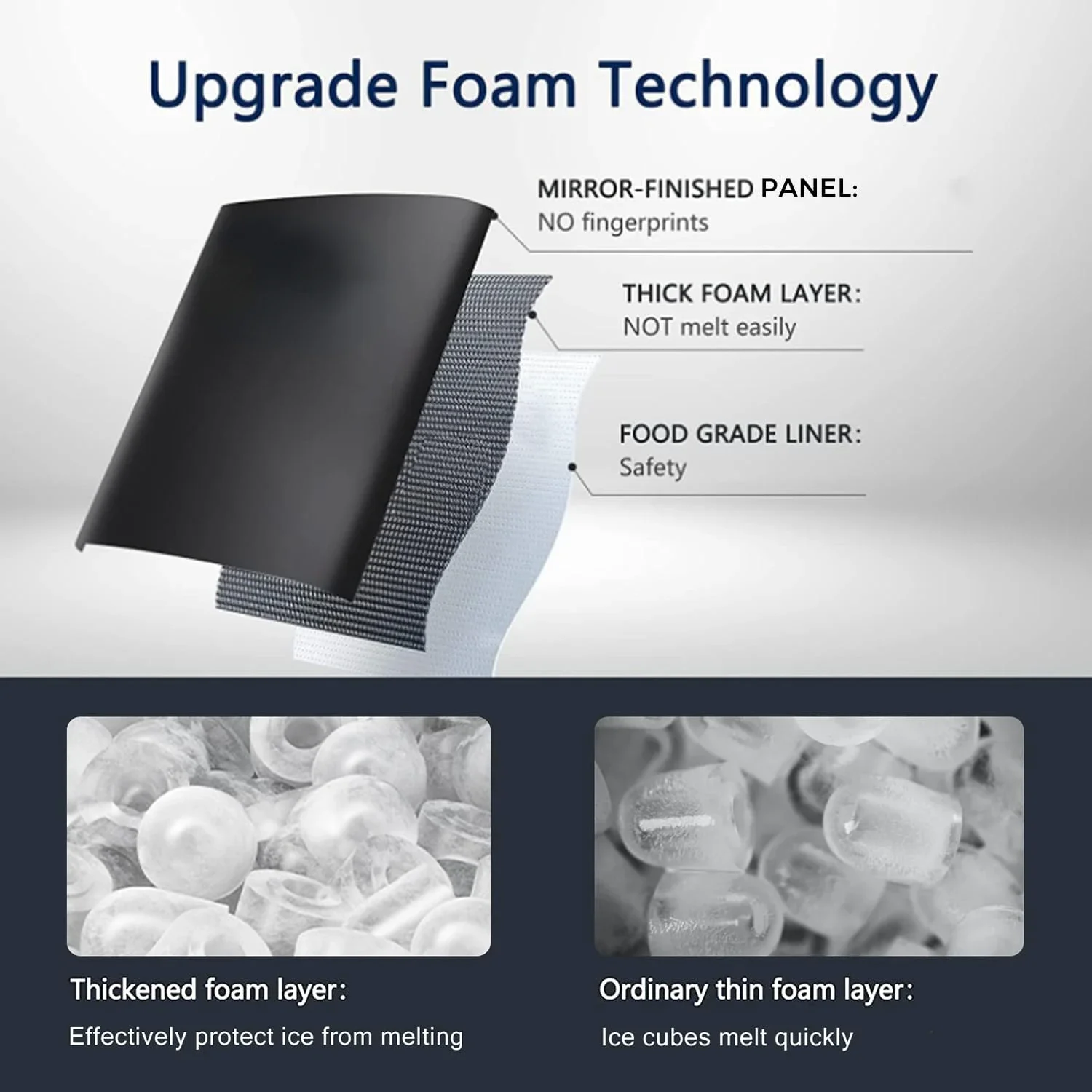 Convenient Portable Ice Maker Countertop with Easy Carry Handle, 9 Deliciously Refreshing Ice Cubes Ready in Just 6 Minutes, 26L