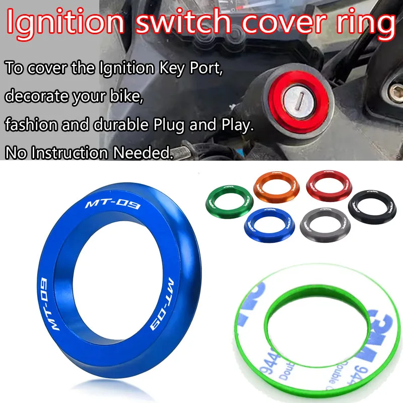 

Motorcycle For YAMAHA MT09 mt 09 2014 2016 2017 2018 2019 2020 2021 2022 Ignition Switch Cover Ring Accessories