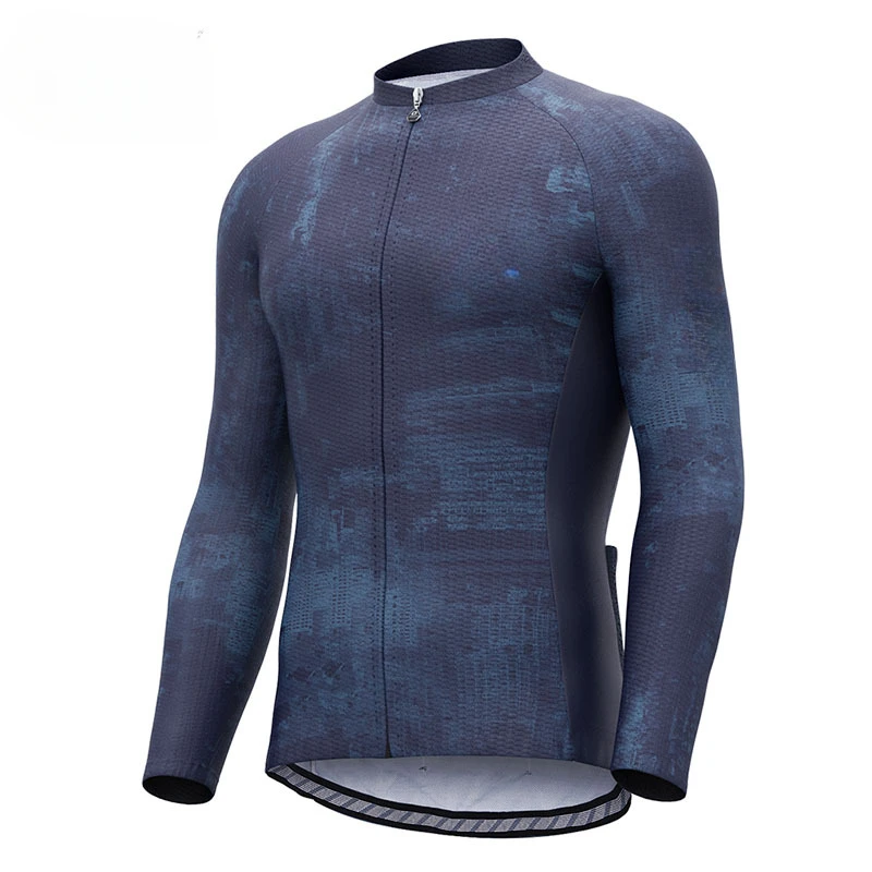 Summer Cycling Long-sleeved Breathable Cycling Clothing Top Men\'s Thin Long-sleeved Cycling Jersey