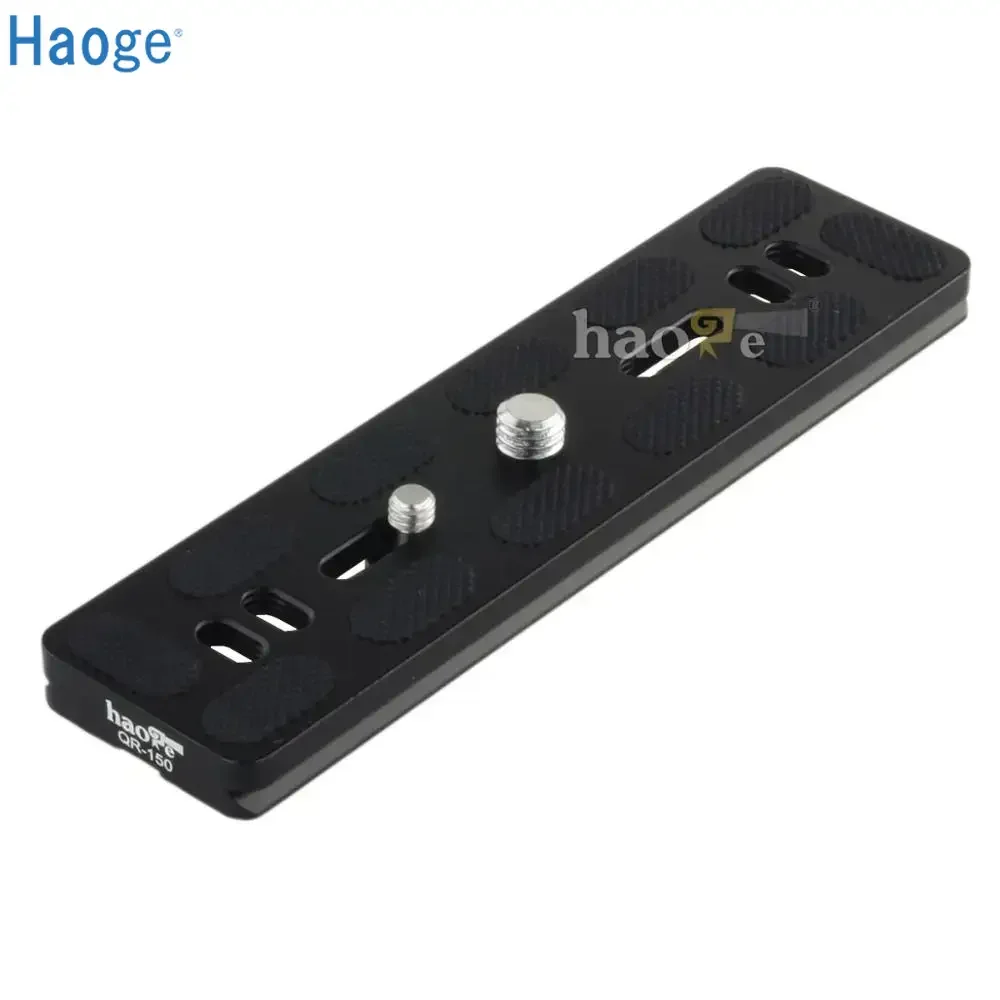 БЫСТРОРАЗЪЕМНАЯ пластина Haoge 150 мм QR с двумя ласточкиными хвостами и D-образным кольцевым винтом подходит стандарту Arca-Swiss для шаровой головки штатива