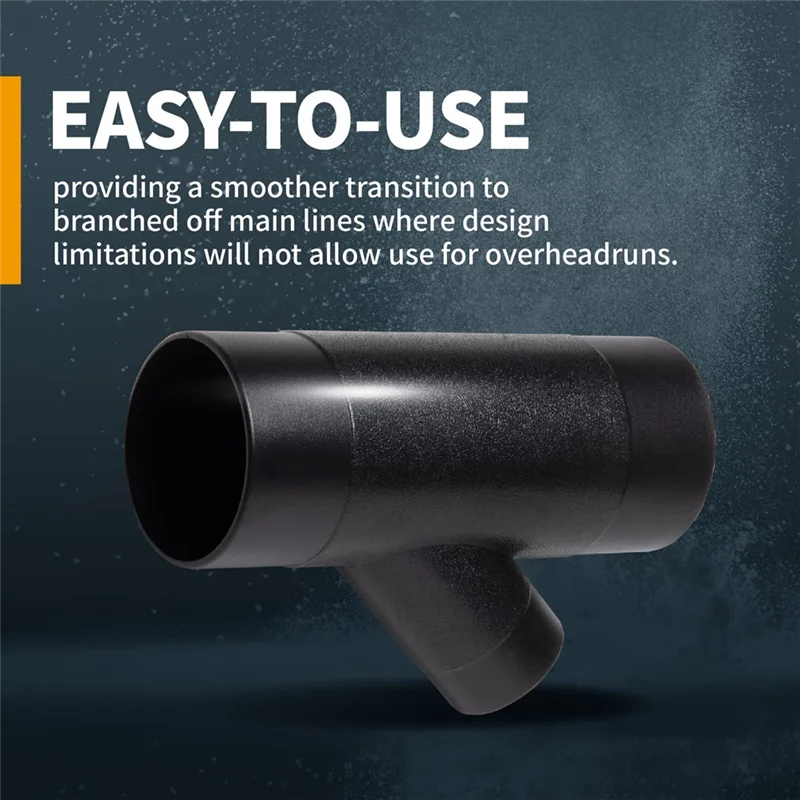 AT05-4" Y-Fitting Dust Collection Extraction Hose Connector 4 Inch Dust Collection Hose Connector For Dust Collection System