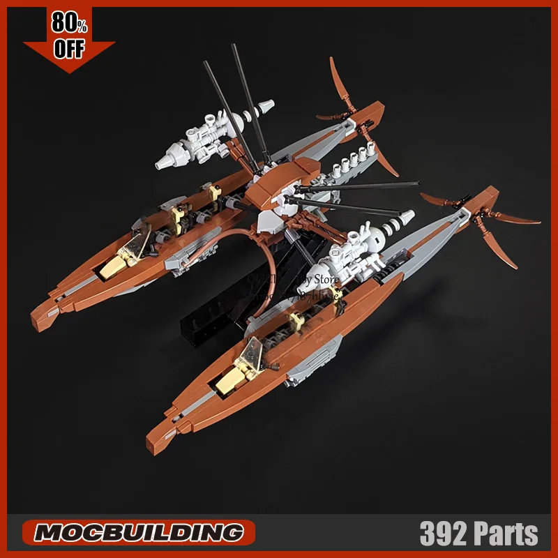 

Space Movie Wookie Catamaran MOC Building Blocks Transport Spaceship Model Technology Bricks Display Toys Collection Gifts