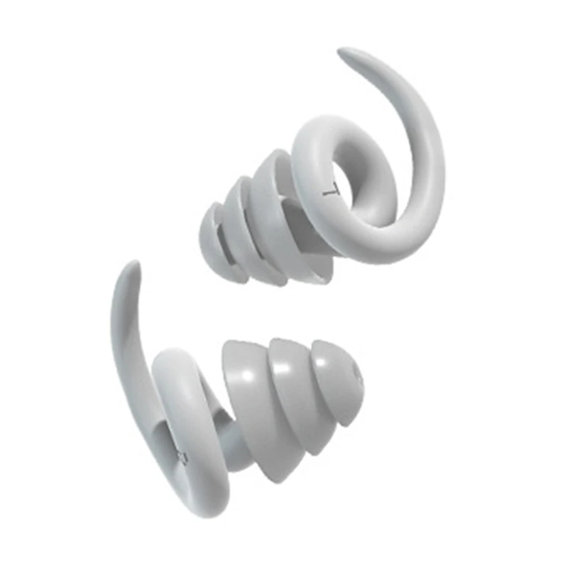 Spiral Design Silicone Earplug for Sleeping Study Concert Sound Insulation