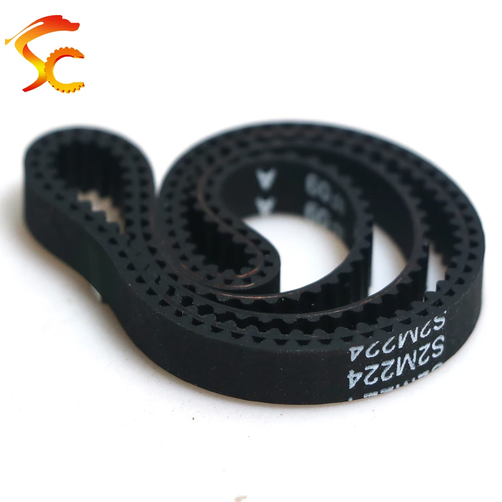 ONEFIRE Rubber Timing Belt S2M 218/220/222/224/226mm Width 6/9/10/15mm STPD 2M Synchronous Closed loop Belt