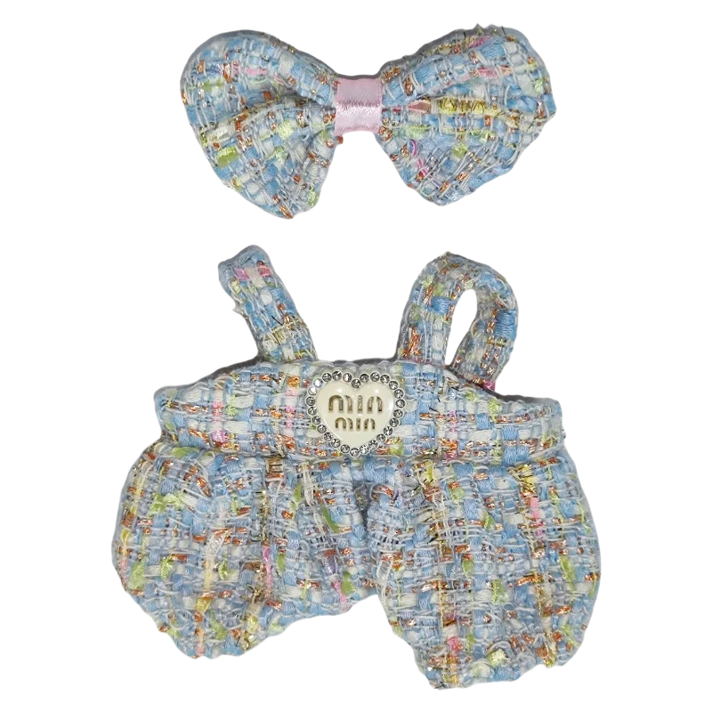 

Clothes for Labubu K-pop-inspired girl group uniform set, skirt & sweater, colorful sunglasses,