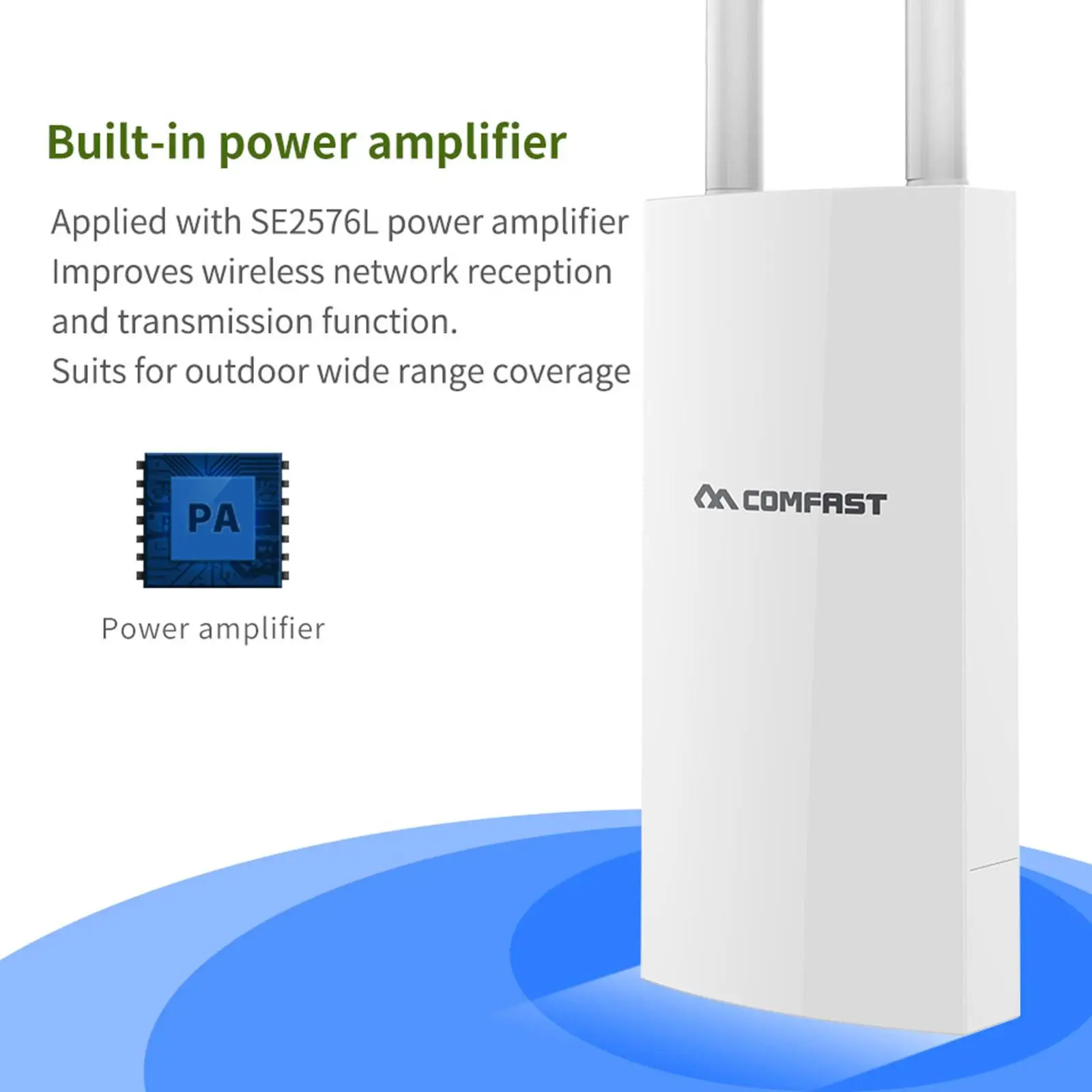 COMFAST CF-EW72 V2 Dual Band 2.4GHz and 5.8GHz Outdoor Wi-Fi Router Waterproof WiFi Range Extender