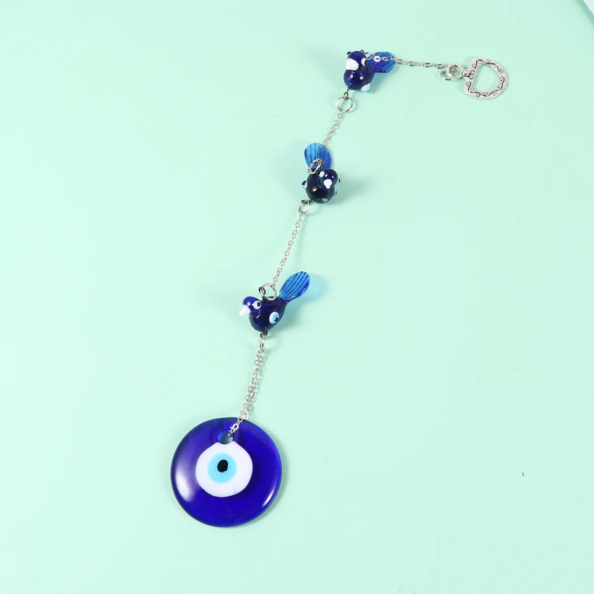 

1Pcs Blue Eye Colored Wall Hanging Handmade Devil Eye Ornament Home Pendant Protective Charm for Wall Decor Luck