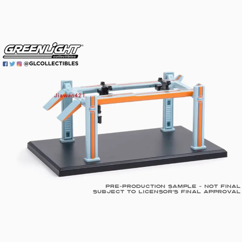 グリーンライト合金シミュレーションモデル,1:64スケール,4ポストリフト,クラシックコレクション,男の子用ディスプレイ玩具