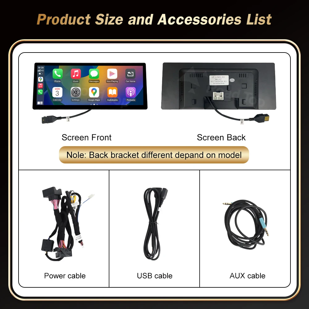 12.3 RoadTop Wireless CarPlay Android-Auto لسيارات BMW Series 3 5 E90 E91 E92 E93 E60 E61 CCC CIC شاشة رفيعة للغاية للوسائط المتعددة