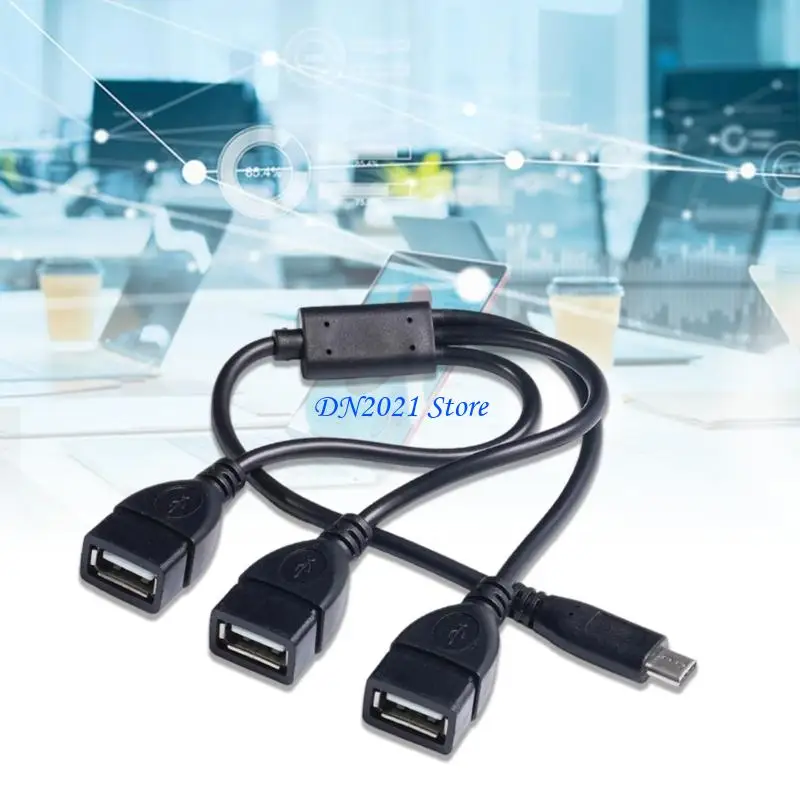 F3KE USB C to USB2.0 3 Port Hubs Splitter Charging Data Transfer Function for Laptop Tablet