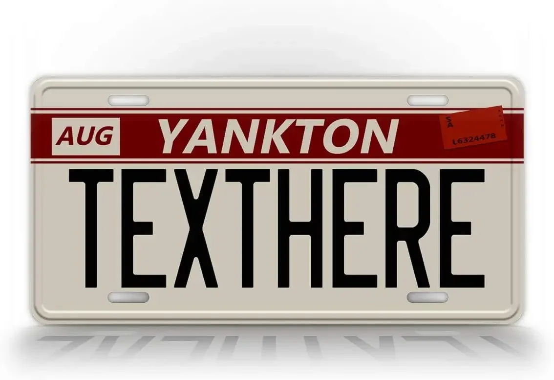 Custom Grand Theft Auto V North Yankton License Plate Replica Personalized Text Novelty Auto Tag Home Decoration Metal Wall Sign