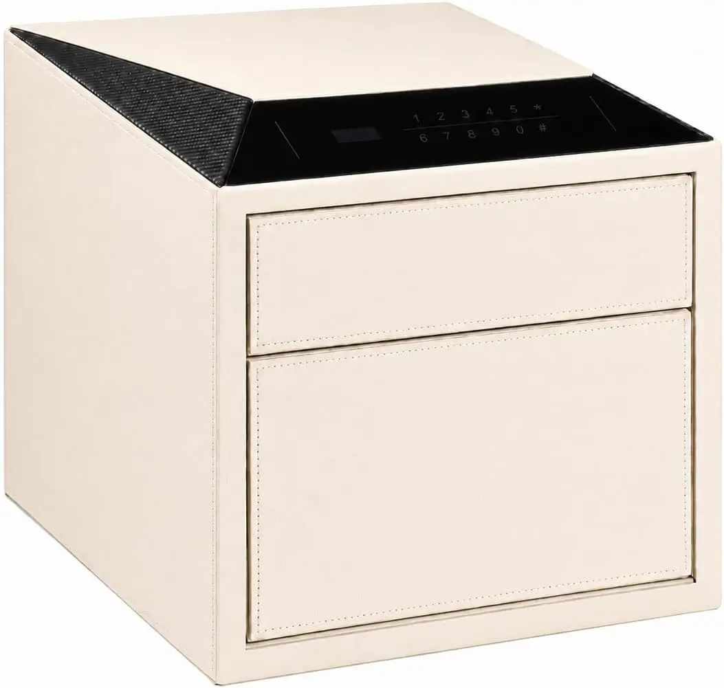 Biometric Safe Jewelry Safes for Home featuring a Quick-Access Fingerprint Lock, Digital Keypad and Secure Slide-Away Drawer 14