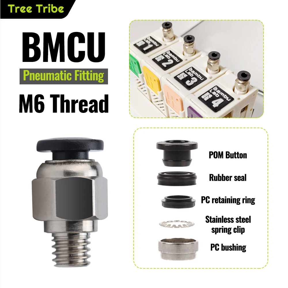 شجرة القبيلة AMS BMCU 370C إصلاح أجزاء هوائي موصل والعتاد عدة 370C الربيع عدة 5 مللي متر المزدوج محرك والعتاد البلاستيك والعتاد 5mTube PTFE