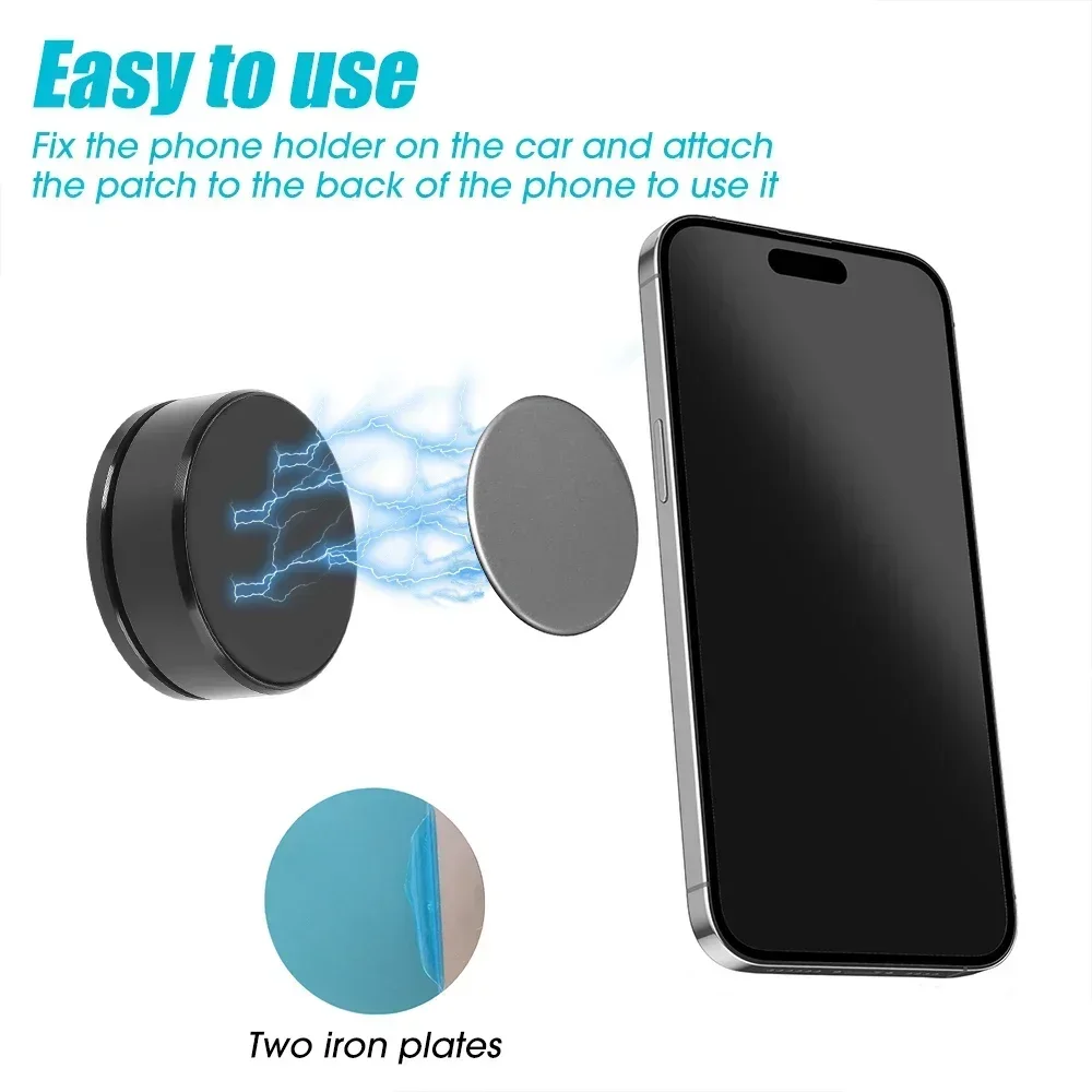 2024 Car Magnetic Mobile Phone Holder Mount Without Gravity GPS Magnet Suction Support In Car Bracket Stand For iPhone Samsung