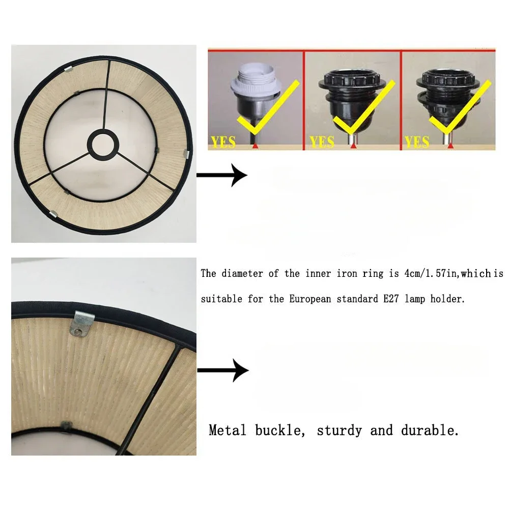 Table Lamp Lampshade Leopard Print Animal Pattern Printed Bamboo Lampshade E27