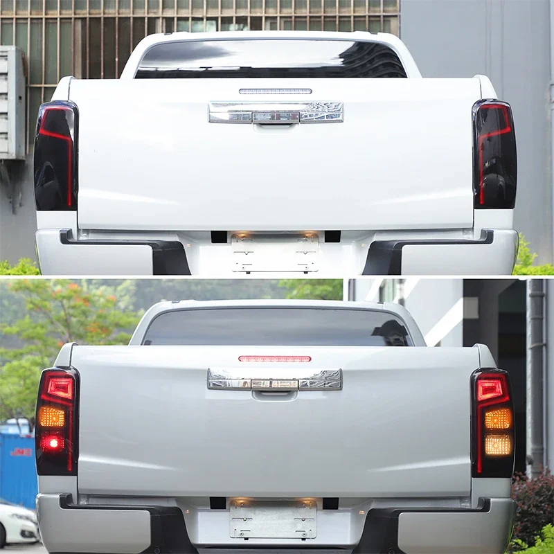 For Mitsubishi L200 2019-2025+ ABS black car car taillights Signal light protected cover decorative stickers exterior accessors