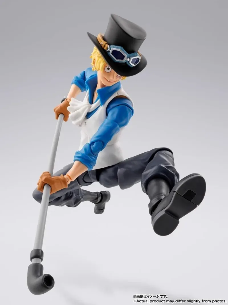 Bandai original genuíno uma peça shf shfiguarts sabo anime figuras de ação brinquedos crianças presente montagem modelo ornamentos