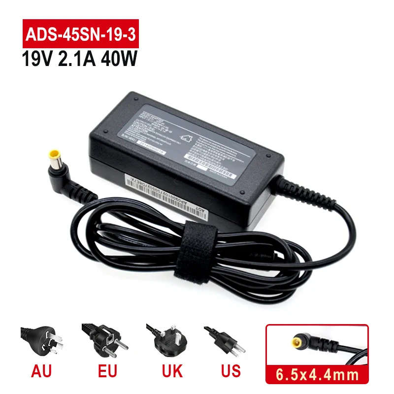 

19V 2.1A /1.6A For LG Monitor LCD TV AC Adapter Power Supply cord 32LH510 LCAP21C LCAP25B ADS-45SN-19-3 E2251S E2251T E2051S