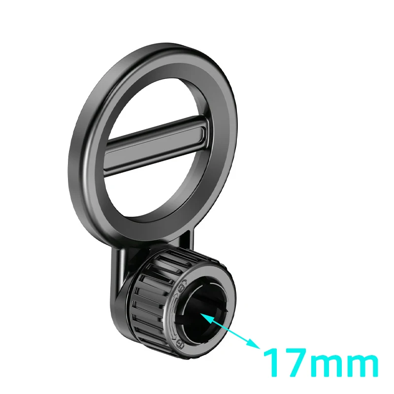 Magnetische Halterung Magnetfuß 17mm Kugelkopf-Loch Kompatibel mit iPhone 16 17 für MagSafe Magnet Auto-Handyhalterung Zubehör – Detail 2