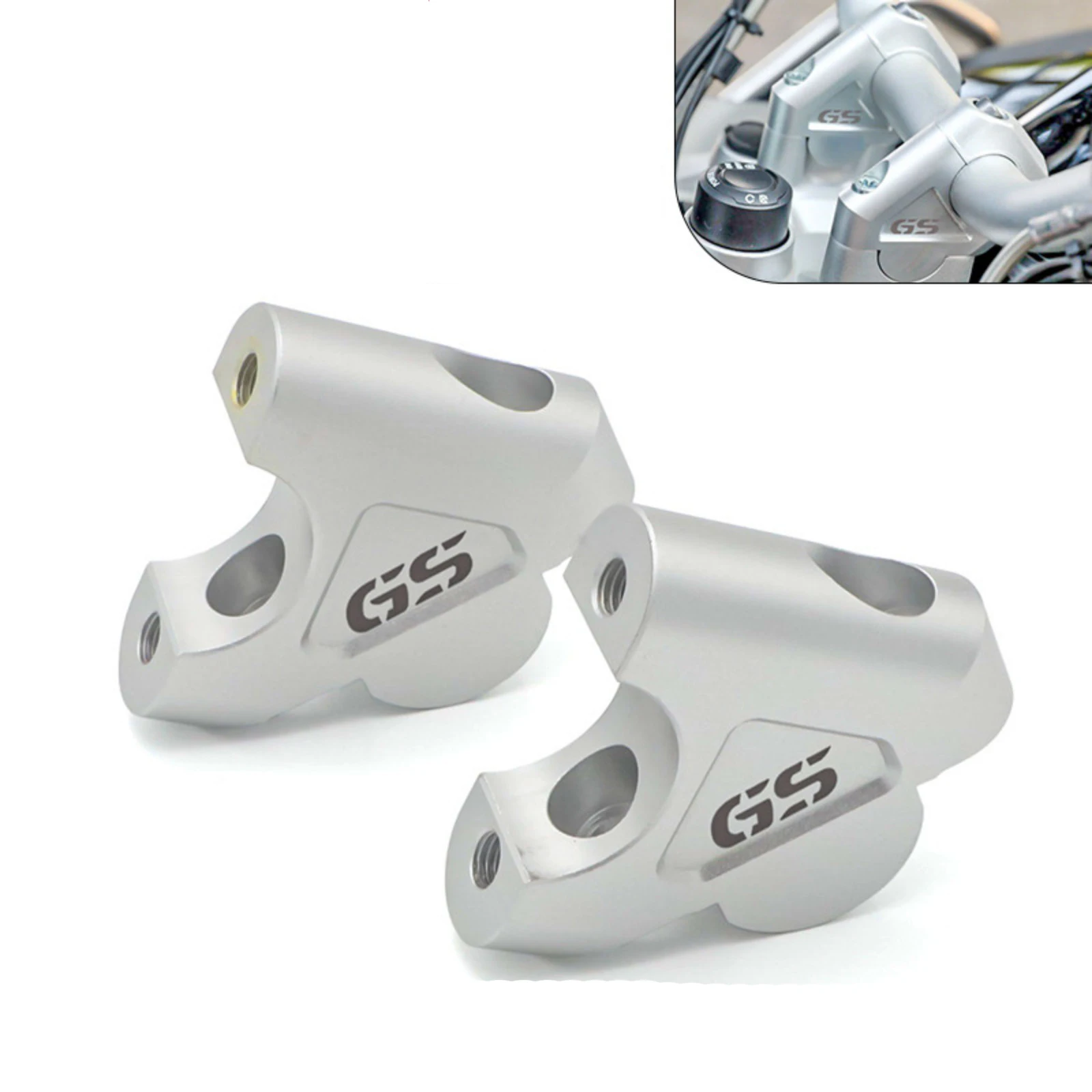 For BMW R1200GS LC 1200ADV Handle Bar Riser Clamp Extend Handlebar Adapter Mount