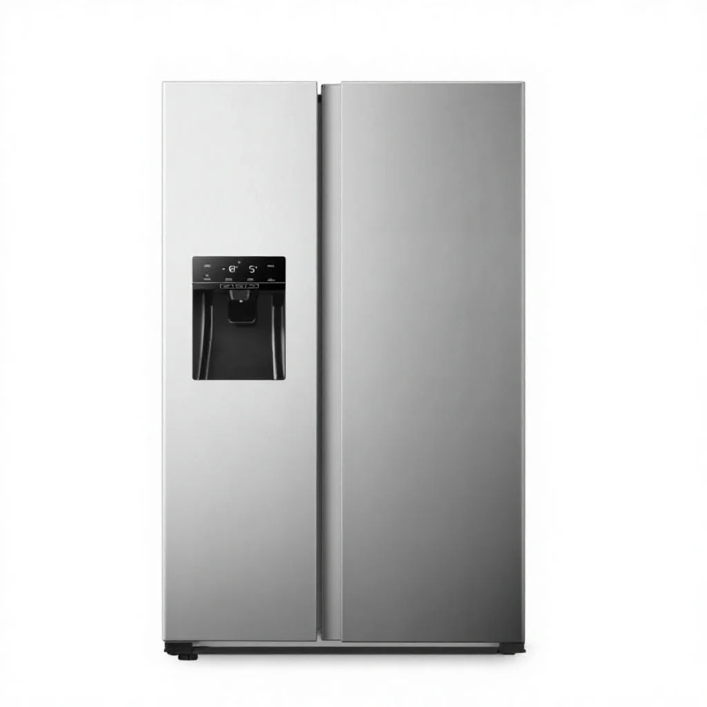 BCD-606WHI 556L Luxury Stainless Steel Home Refrigerator Ice Maker Water Dispenser Frost-Free Portable Compressor for Household