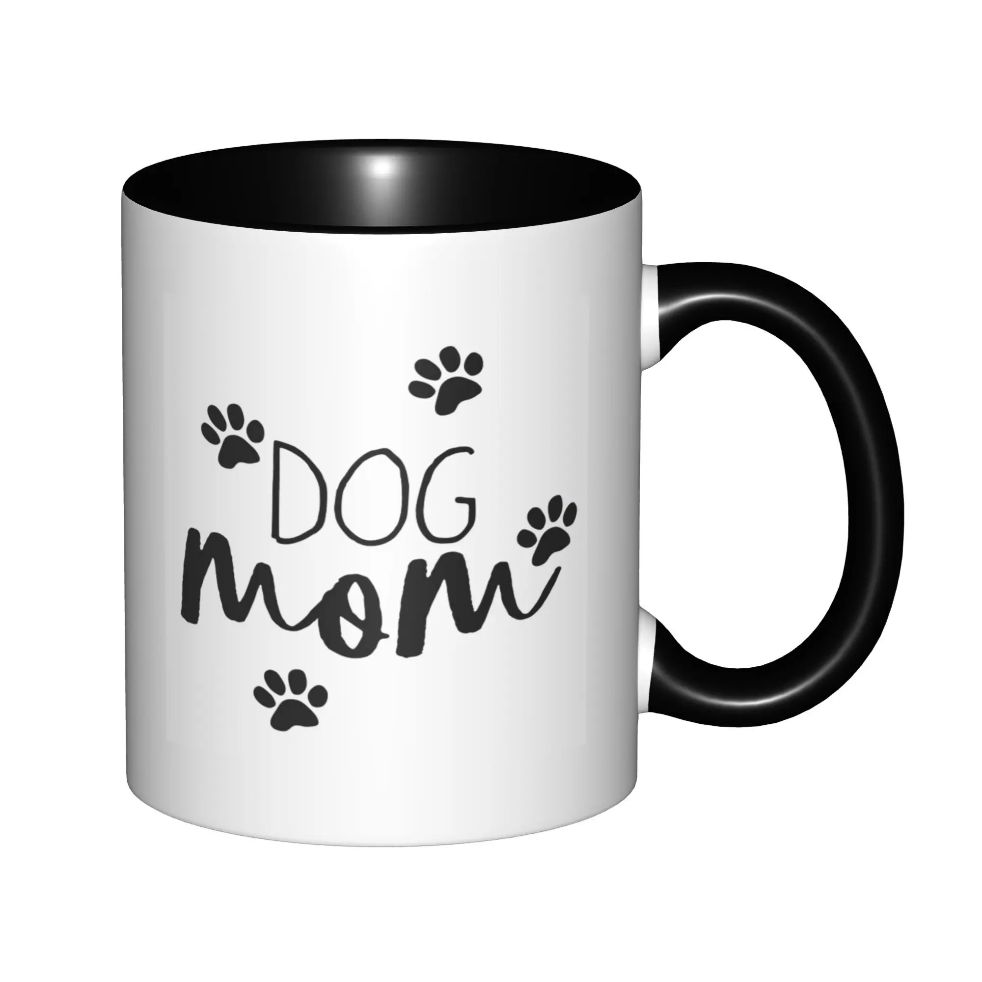 

Dog Mom For Dog Lovers Mom Mugs With Black Handle Birthday Coffee Mugs Ceramic Tea Cups 11oz