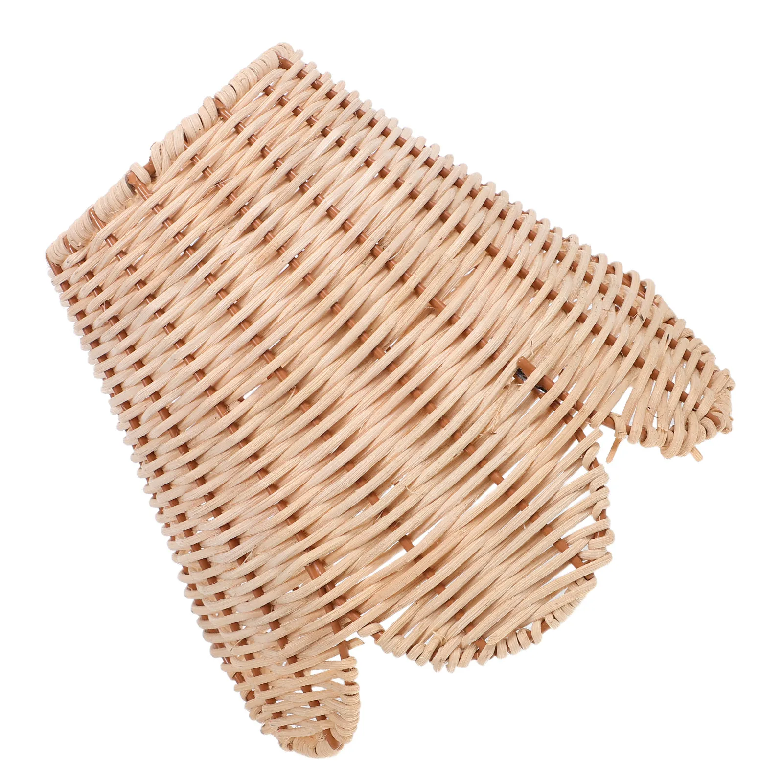 Boho Rattan Bell Lampshade Small Clip on Handwoven 3.2 Bottom Bedroom Lamp Shade Replacement Woven Clip on Lamp Shade