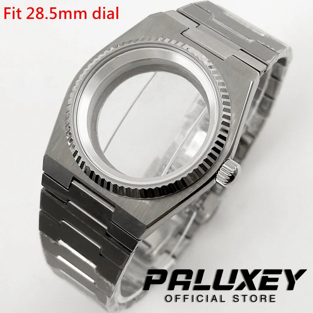 

PRX NH35 40 мм сапфировое стекло рифленый безель корпуса часов детали для PRX Super Player NH34 NH35 NH36 NH38 автоматический механизм