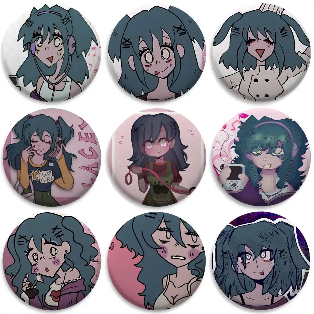 

L-Laceys Games Cool Badges Round Exquisite Badge Brooches Creative Pins For Clothes Hat Backpack Gift Accessories